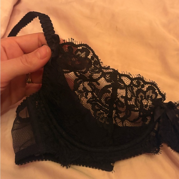 L’agent black demi cup lace bra - Picture 2 of 5